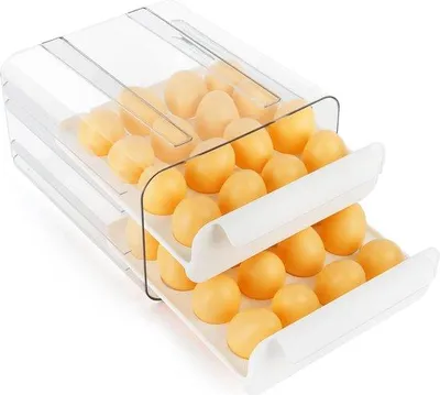 Produktbild von Famanu Eierbox Stapelbar für 32 Eier - Aufbewahrungslösung für den Kühlschrank