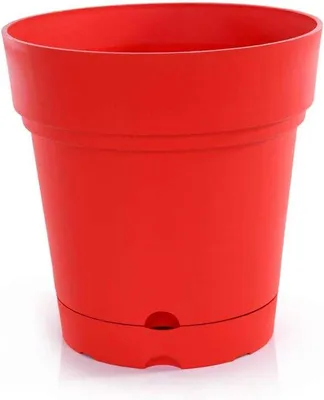 Produktbild von Gartentopf - Selbstwassernde Topf - 216 cm Durchmesser - Roter Kunststoffgartenbeettopf