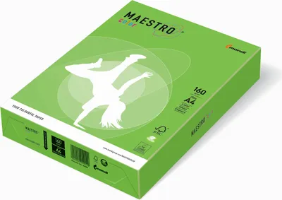 Produktbild von MAESTRO COLOR 9417-MA42A16S Kopierpapier MAESTRO® Color Intensiv, A4, 160g/m², 250 Blatt, maigrün
