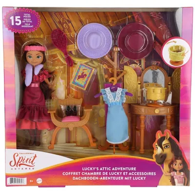 Zdjęcie produktu dla Mattel Dream Works Mustang Dressing Room Doll GXF54