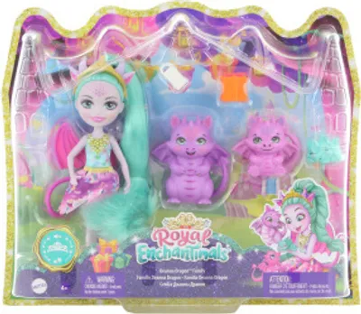 Obrázek produktu pro Royal Enchantimals GYJ09, Módní panenka, Ženy, 4 rok/roky, Chlapec/děvče, 170 mm, Vícebarevný