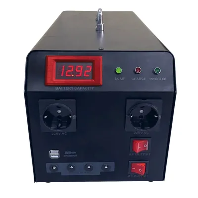 Produktbild von MAUK Solar Power Pack Station Powerpack Komplett Set (Solar Power Pack Station Powerpack 300W) Licht bei Blackout und Stromausfall