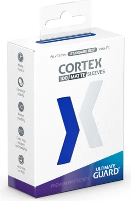 Produktbild von Ultimate Guard Cortex Sleeves Standardgröße Matt-Blau (100)
