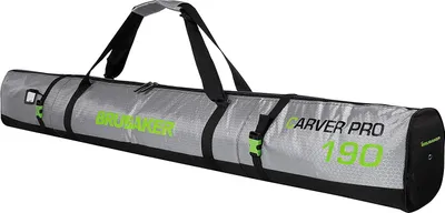 Immagine prodotto di BRUBAKER CarverTec Pro borsa da sci 190 cm per 1 paio di sci e bastoncini - Verde argento