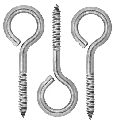 Produktbild von Solidchoice - 12 Stück, robuste Augenschrauben aus Edelstahl, 80 mm