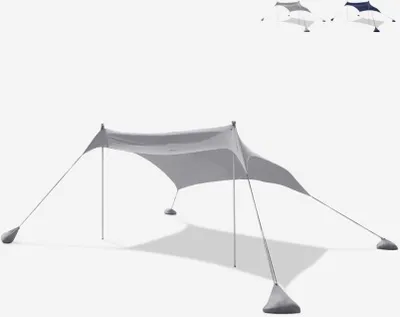 Produktbild von Tragbares Strandzelt  2,3 x 2,3 m winddicht, UV-Schutz Stoff Formentera - Grau