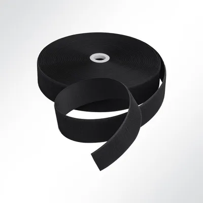 Produktbild von Lysel® Klettband zum Nähen schwarz Hakenband Breite 25mm VE 14 Meter