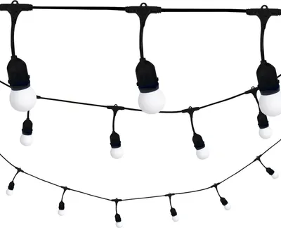 Image de Guirlande d'extérieur M 5,6 m E27 10 x G45 blanc opale 36 V 6 W ; 36 V PARTY 308207 Polux