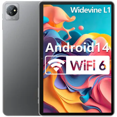 Obrázek produktu pro Blackview Tablet 10,1 cala Tab 70 Wifi, 8 GB RAM+64 GB ROM (1 TB rozšiřitelný), Android 14 Tablet, 6580 mAh, 5 MP Aparat, Widevine L1, WiFi 6, šedý