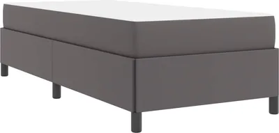 Obrázok produktu pre Rám postele s matracmi Sivá 80 x 200 cm látka
