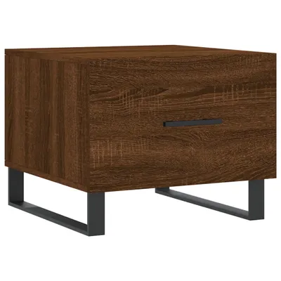 Produktbild von vidaXL Couchtisch Braun Eichen-Optik 50x50x40 cm Holzwerkstoff