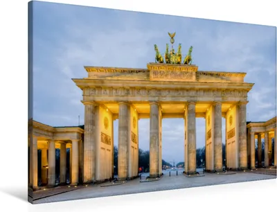 Produktbild von Calvendo  Textil-Leinwand 90 cm x 60 cm quer Brandenburger Tor Berlin, Valjak Michael; 7429457