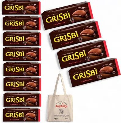 Produktbild von 12x Vicenzi Grisbi Chocolate Schokolade 150gr Italien Kekse schokoriegel riegel