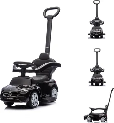 Produktbild von Chipolino Rutschauto Mercedes Benz C-Klasse Stauraum Fußstütze Schiebegriff Hupe schwarz