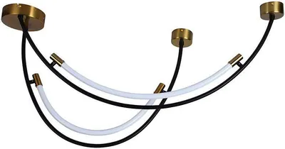 Immagine prodotto di Lampada a sospensione a LED, alluminio, ottone nero, L 100 cm