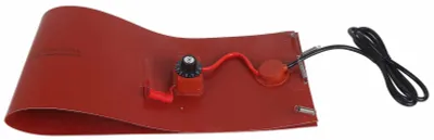 Image de Baril d'huile 60 L Ceinture chauffante en silicone Coussin chauffant électrique en métal avec thermostat 1200 W Prise UE 220 V