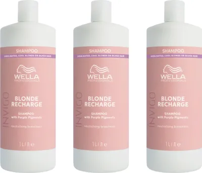 Produktbild von Invigo Blonde Recharge Refreshing Shampoo / Kühl Blond 3x1000 ml