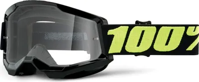Produktbild von 100% Motocross Brille Strata 2 Klar , Upsol - Schwarz Gelb