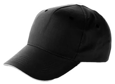 Produktbild von L-Merch - Baseball-Mütze, Sandwichschirm LT3219 (Einheitsgröße) (Schwarz/Weiß)