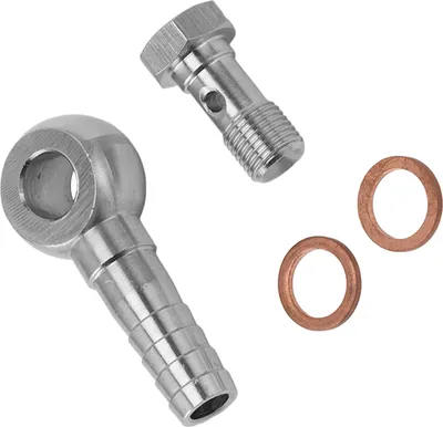 Produktbild von Bremshohlschraube M10x1,0 auf 1/4-Zoll-Linearadapter mit Unterlegscheiben für Rohrleitungsverbindungen