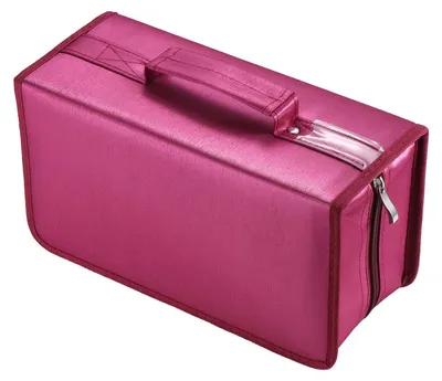 Productafbeelding van CD-hoes - Nylon - 160 CD's - Draagtas - Rood