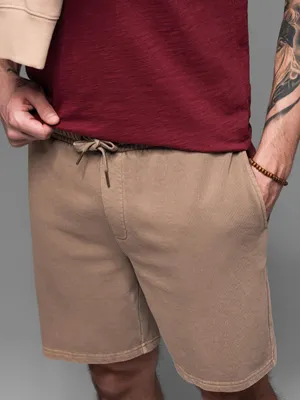 Obrázek produktu pro Ombre Clothing Pánské plátěné kraťasy Dulina světle hnědá XL