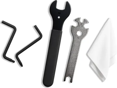 Produktbild von Fahrrad-Werkzeugset 4-teilig – Multi Schlüssel Flachschlüssel Sechskant Winkelschraubendreher Tool
