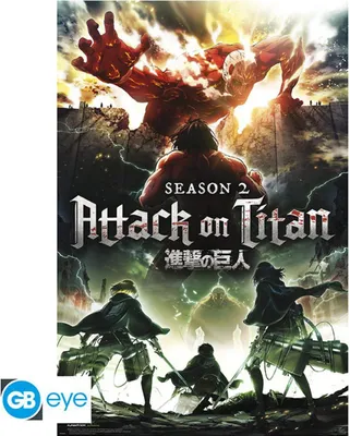 Produktbild von Poster Angriff on titan Staffel 2 Schlüssel art
