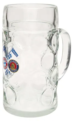 Obrázek produktu pro FC Bayern Mnichov korbel 1 l skleněný s logem FCB Paulaner
