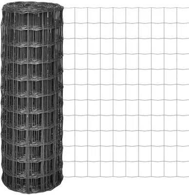 Produktbild von Stahlzaun in Grau, 25 x 0,8 m für die Hauseinzäunung