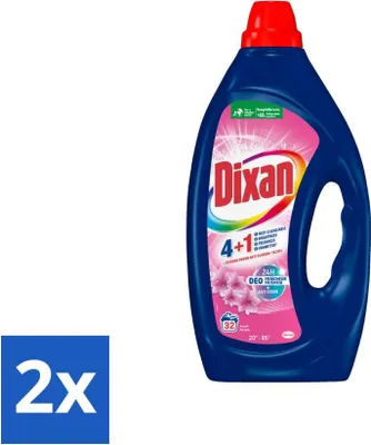 Produktbild von Dixan - Flüssigwaschmittel - Fresh Pink - 32 Wäschen - Vorteilspack - 2 Stücke