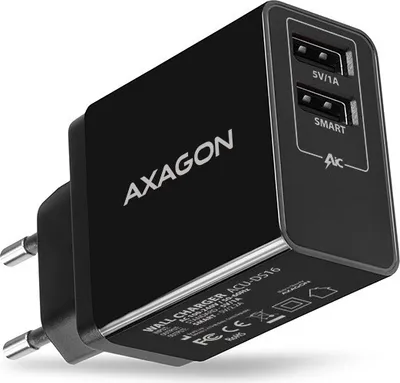 Zdjęcie produktu dla Axagon ACU-DS16, Wewnętrzna, Prąd przemienny, 5 V, Czarny