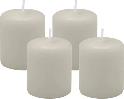 Produktbild von 4er Set Adventskranzkerzen Moonstone Stein Ø 50 x 60 mm