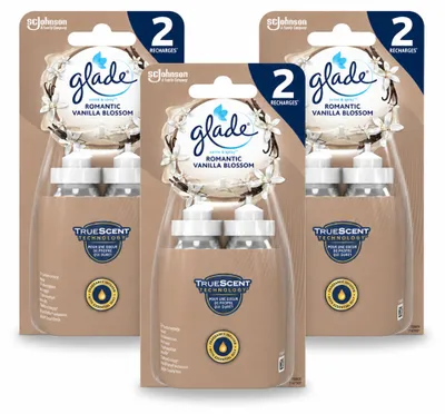Immagine prodotto di 3 ricariche Glade Sense & Spray - Fragranza Romantica Vaniglia Fiorita - 18 ml - Confezione - 3 pezzi