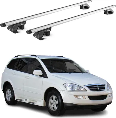 Produktbild von Dachträger Grundtäger für Ssangyong Kyron 2005-2014 5 tür 90kg Alu Silber 2x ABE