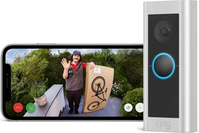 Produktbild von Ring Video Doorbell Pro 2 Hardwired, Nickel, Satinierter Stahl, Haus, 150°, 150°, Kabelgebunden, 802.11b, 802.11g, Wi-Fi 4 (802.11n), Wi-Fi 5 (802.11ac)