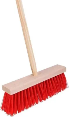Obrázok produktu pre Nylonové záhradné náradie – 30 cm – metla na ulice – vonkajšia metla s nylonovým vláknom 120 cm