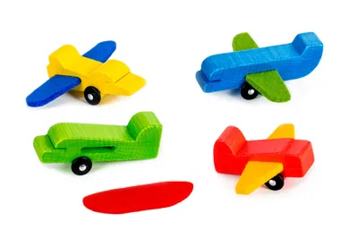 Produktbild von Holzspielzeug SINA-Flieger bunt BxHxT 9x17,5x9cm