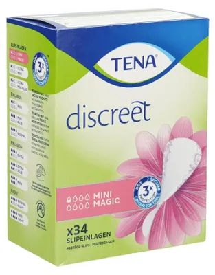 Image de Serviettes d'incontinence TENA Discreet Mini Magic, 34 pièces