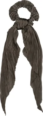 Produktbild von styleBREAKER Damen Haargummi plissiert mit Schleife im Retro Style, elastisch, Scrunchie, Zopfgummi, Haarband 04027014