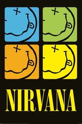 Obrázok produktu pre Plagát Nirvana smiley štvorce 61 x 91,5 cm