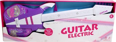 Produktbild von E-Gitarre für Kinder - 6 Metallsaiten & Soundeffekte - Musikinstrument Spielzeug mit Gurt