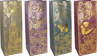 Produktbild von Geschenktüte für Flaschen M 36 x 12,5 x 8,5 cm Celorok