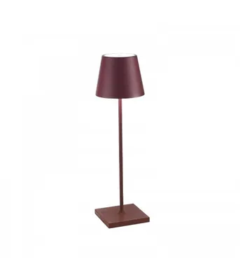 Produktbild von Poldina Pro Bordeaux LED-Tischleuchte, wiederaufladbar und dimmbar mit einer Akkulaufzeit von bis zu 12 Stunden. Für den Außenbereich IP65