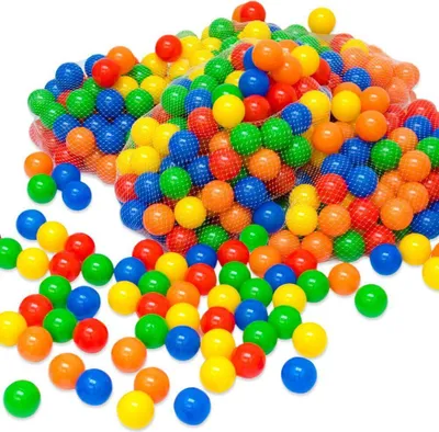 Produktbild von 1200 bunte Bälle für Bällebad 5,5cm Babybälle Plastikbälle Baby Spielbälle