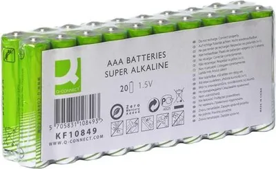 Immagine prodotto di Q-Connect® KF10849 20 batterie super alcaline - Micro/AAA/LR03/MN2400, 1,5 V
