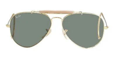Produktbild von Ray-Ban OUTDOORSMAN, Erwachsener, Uni, Pilot, Gold, Nicht-polarisierte Linse, Metall