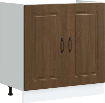 Obrázek produktu pro Skříňka pod umyvadlo "Kalmar" hnědý dub 80x46x81,5 cm kompozit