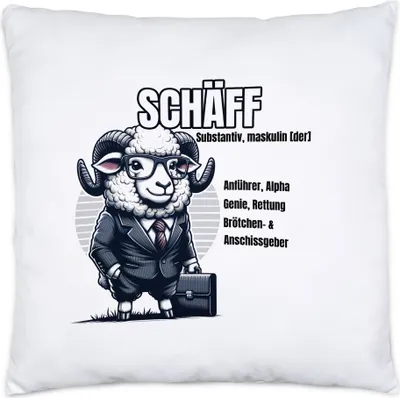 Produktbild von Schäff Begriffsdefinition Design Kissen Inkl. Füllung - Chef Büro Kollegen Humor