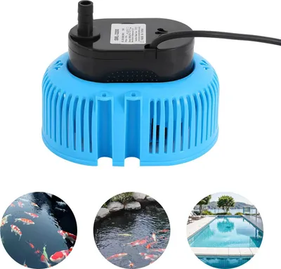 Image de Pompe pour couverture de piscine - Pompe de circulation et de vidange 75 W - Débit 3 000 l/h - Hauteur de refoulement 3,2 m - Tuyau de 5 m - Étanche IPX8 - Prise UE 220-240 V - Bleu/noir